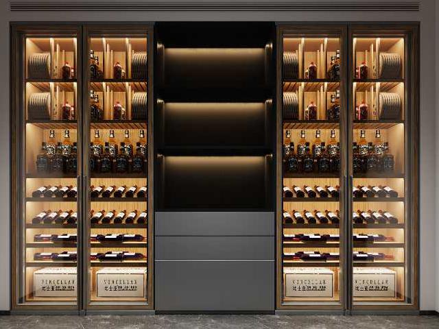 家用高檔不銹鋼酒柜