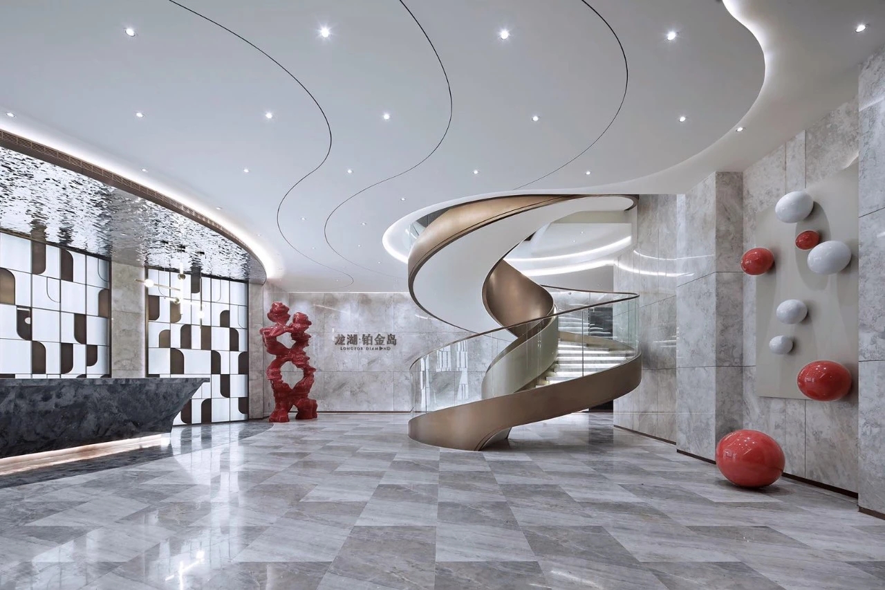 豪華會所不銹鋼樓梯扶手 豪華會所不銹鋼樓梯扶手