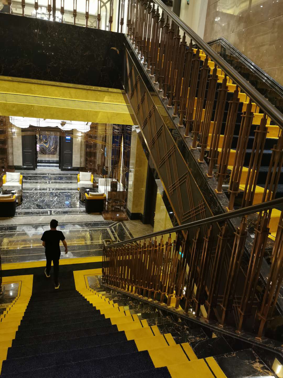 豪華飯店不銹鋼樓梯扶手 豪華飯店不銹鋼樓梯扶手