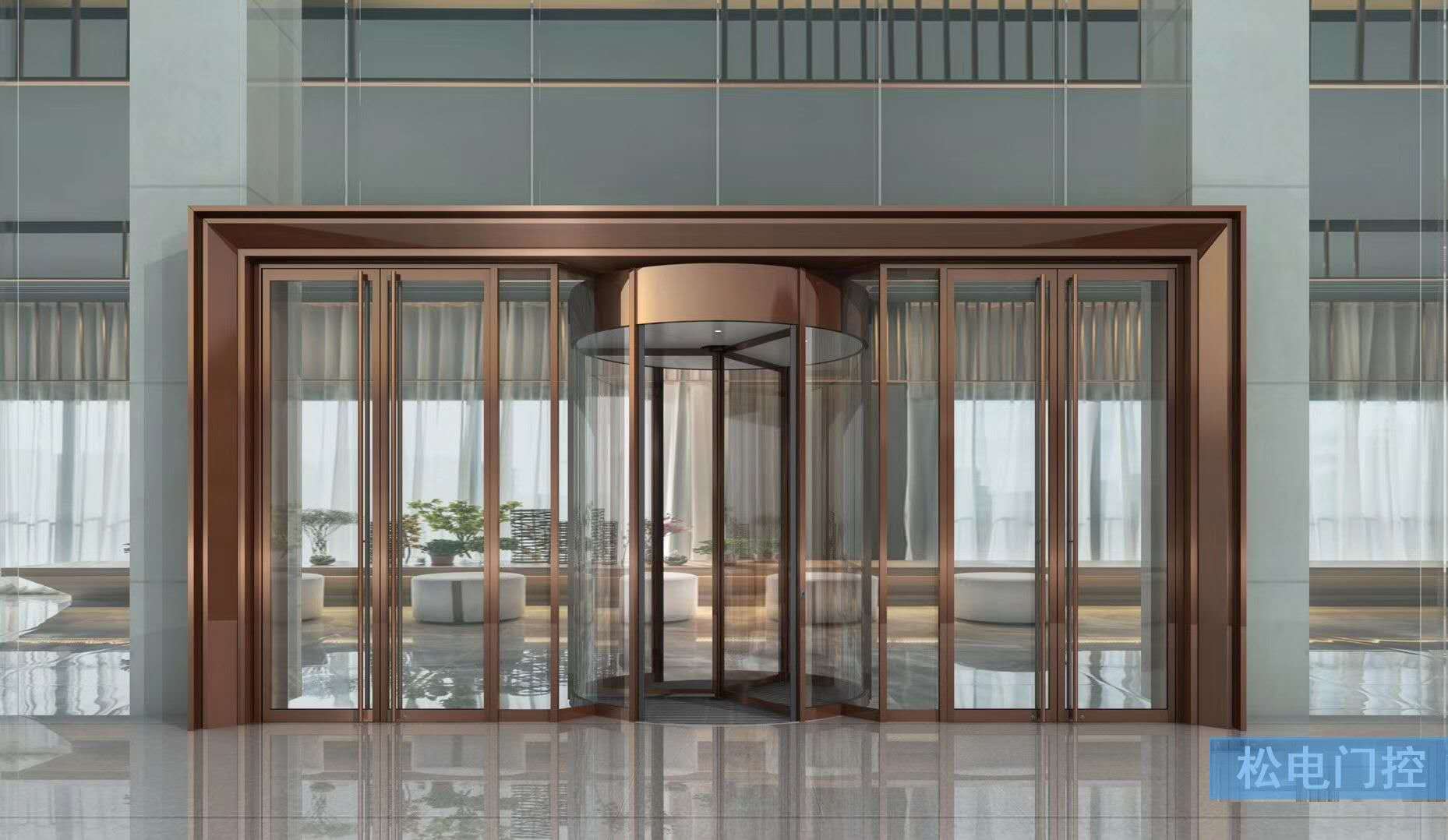 高端酒店不銹鋼玻璃門 高端酒店不銹鋼玻璃門