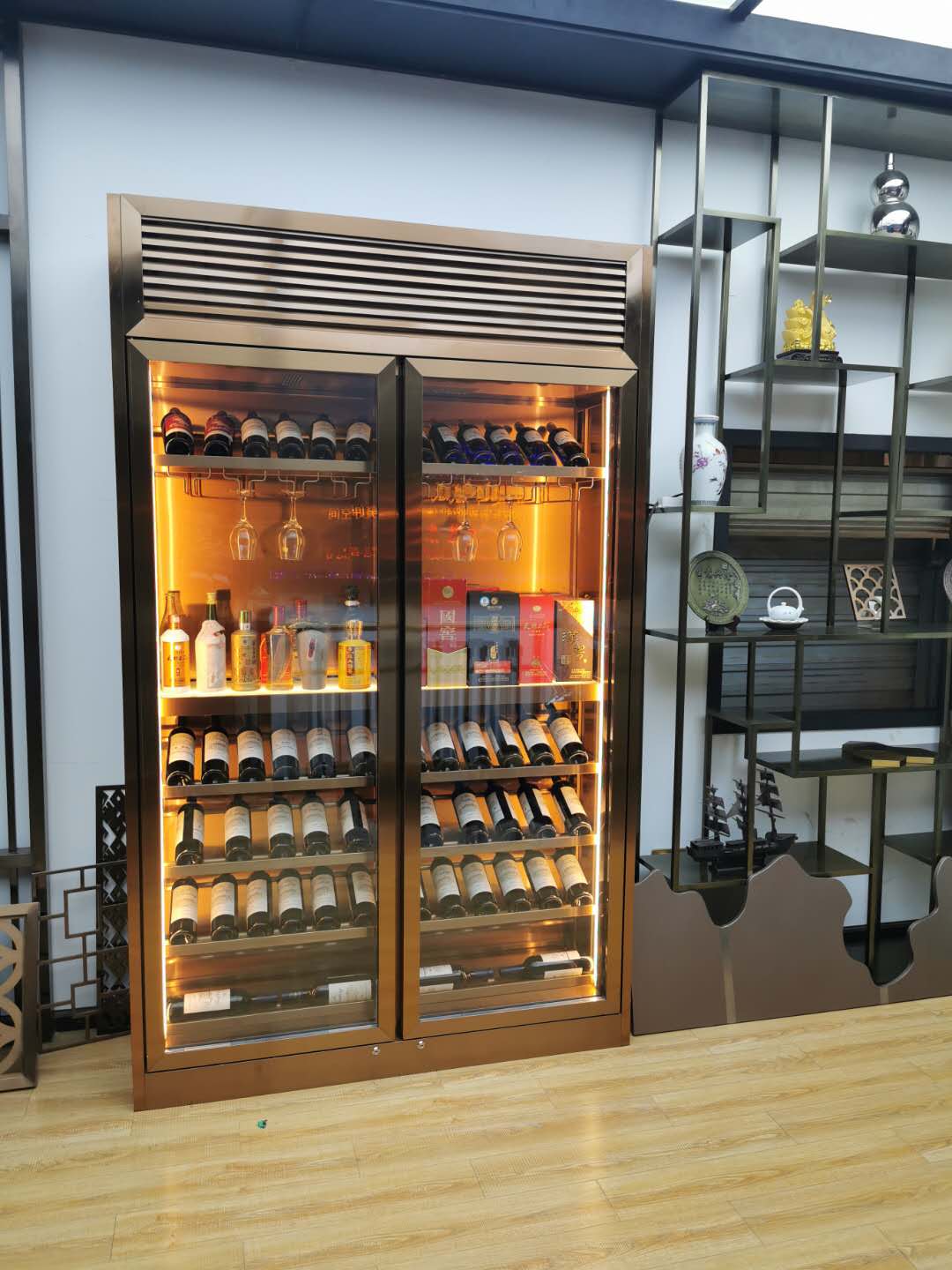 家用高檔不銹鋼酒柜 家用高檔不銹鋼酒柜