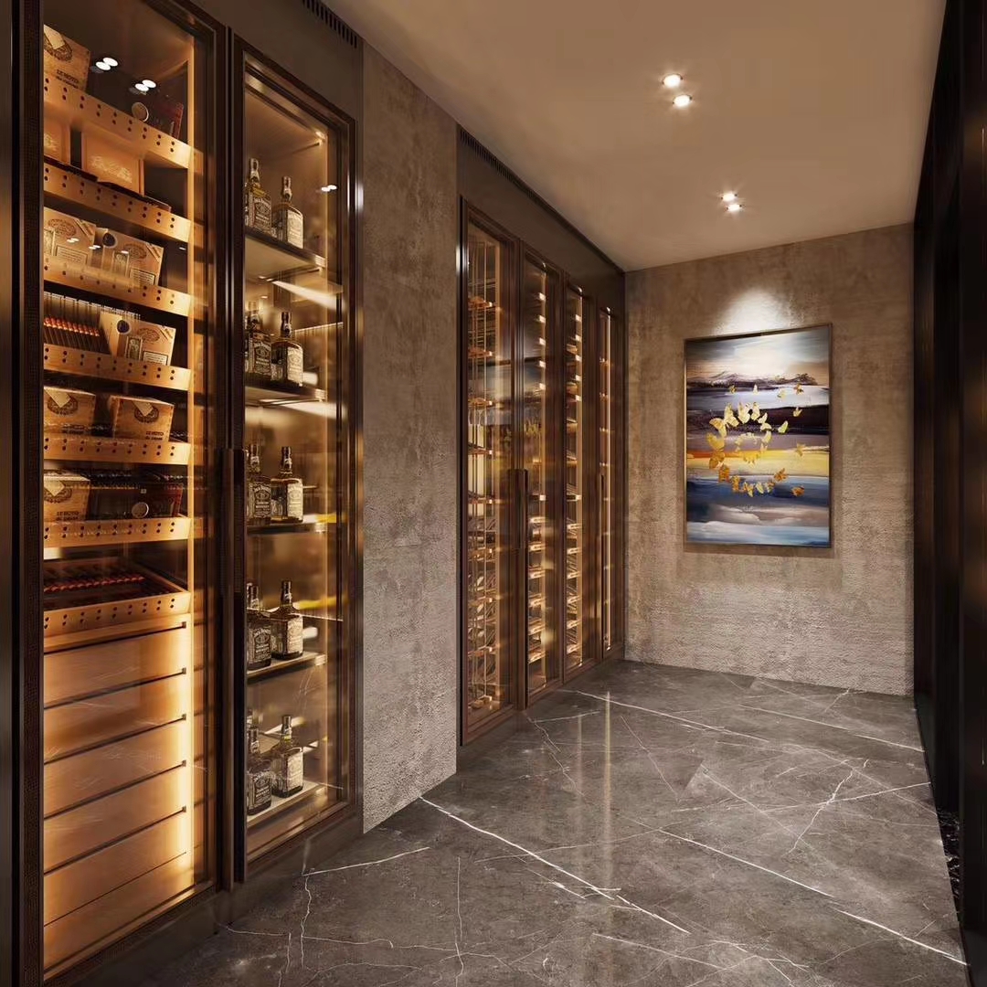 鈦金不銹鋼酒柜制作 鈦金不銹鋼酒柜制作