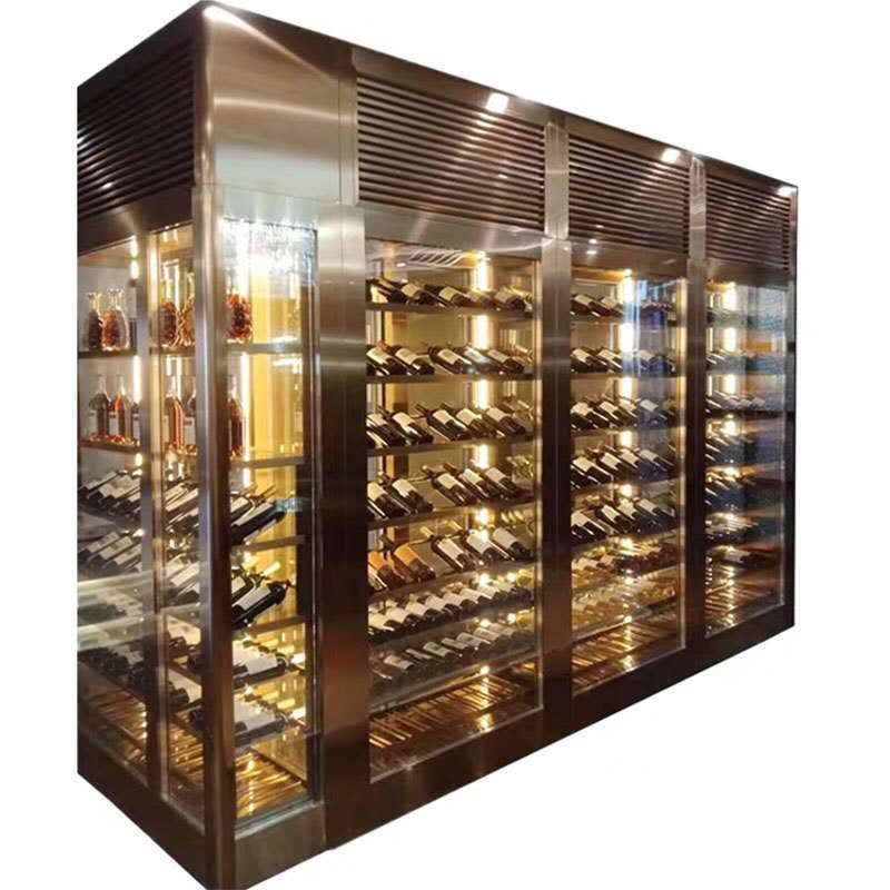 鈦金不銹鋼酒柜制作 鈦金不銹鋼酒柜制作