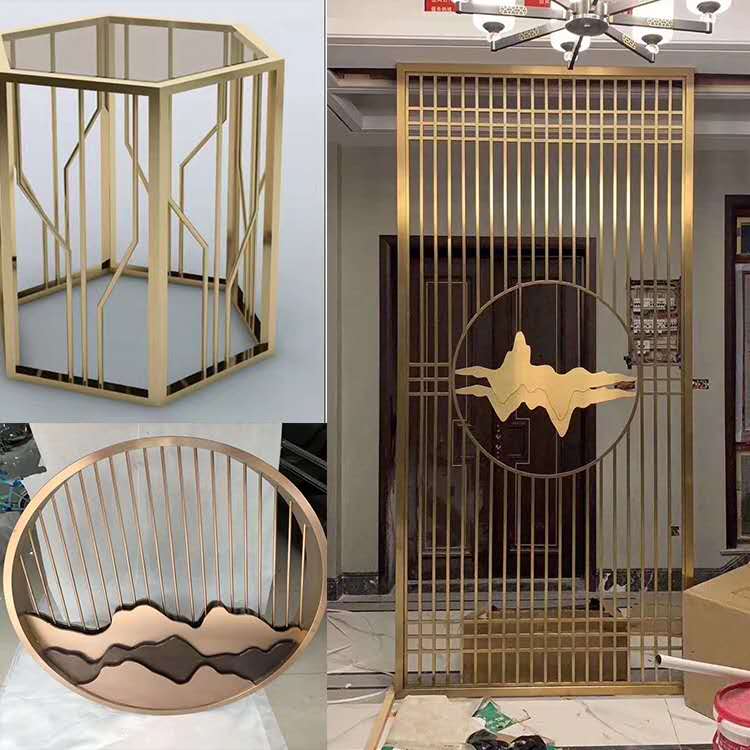 黃銅色鏤空鋁隔斷 黃銅色鏤空鋁隔斷