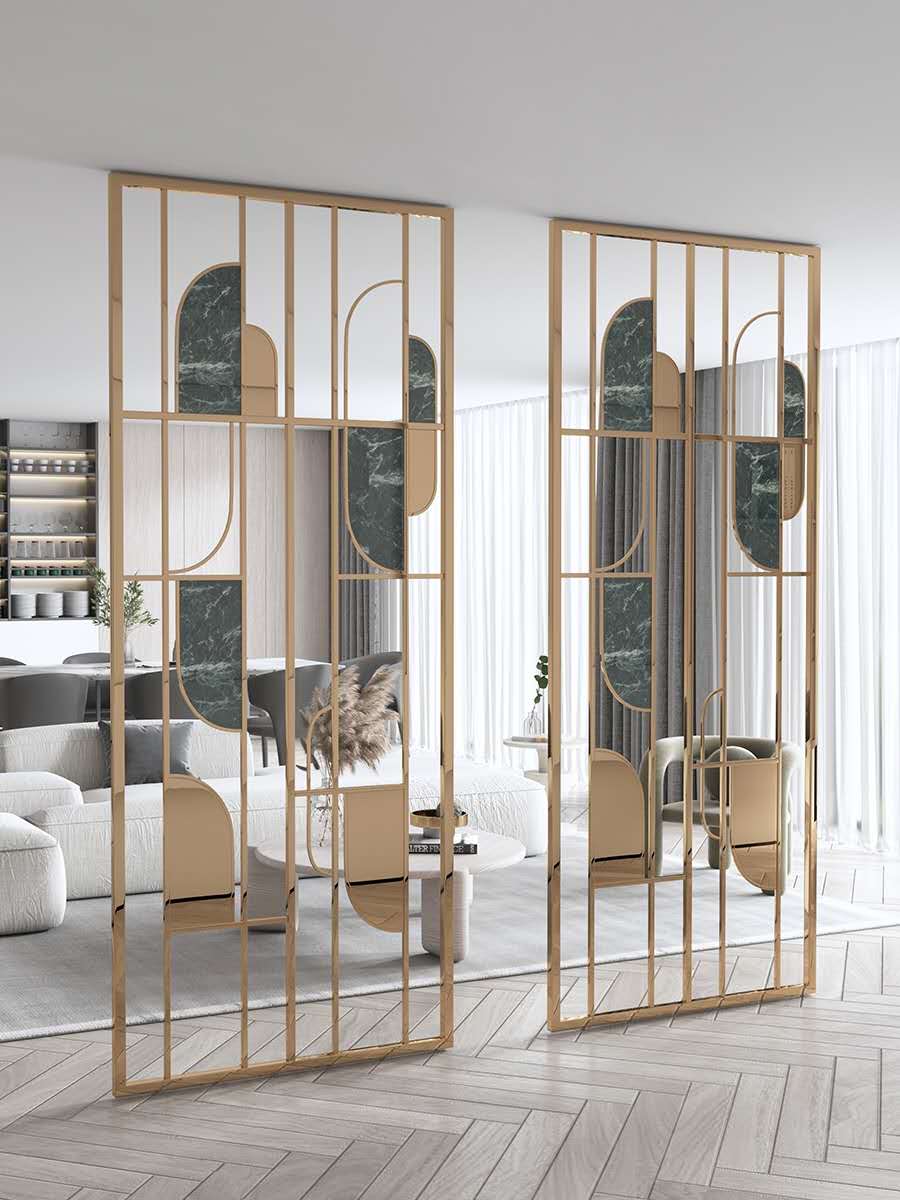 大客廳不銹鋼屏風(fēng)背景墻 大客廳不銹鋼屏風(fēng)背景墻