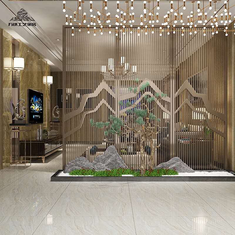 黃銅色鏤空鋁隔斷 黃銅色鏤空鋁隔斷