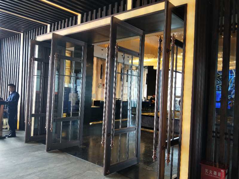 星級酒店不銹鋼玻璃大門 星級酒店不銹鋼玻璃大門