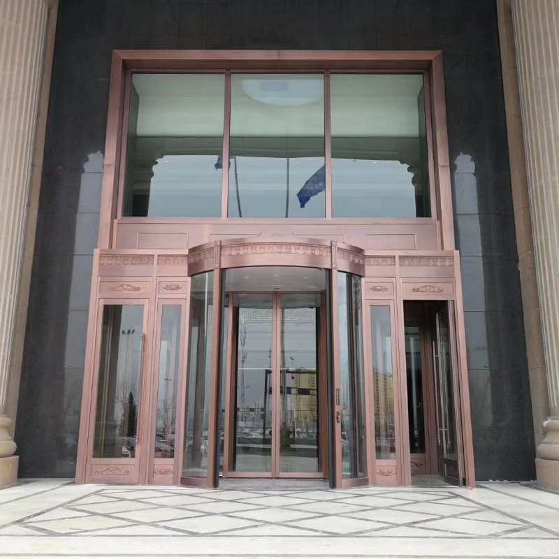 酒店紅古銅不銹鋼玻璃門 酒店紅古銅不銹鋼玻璃門